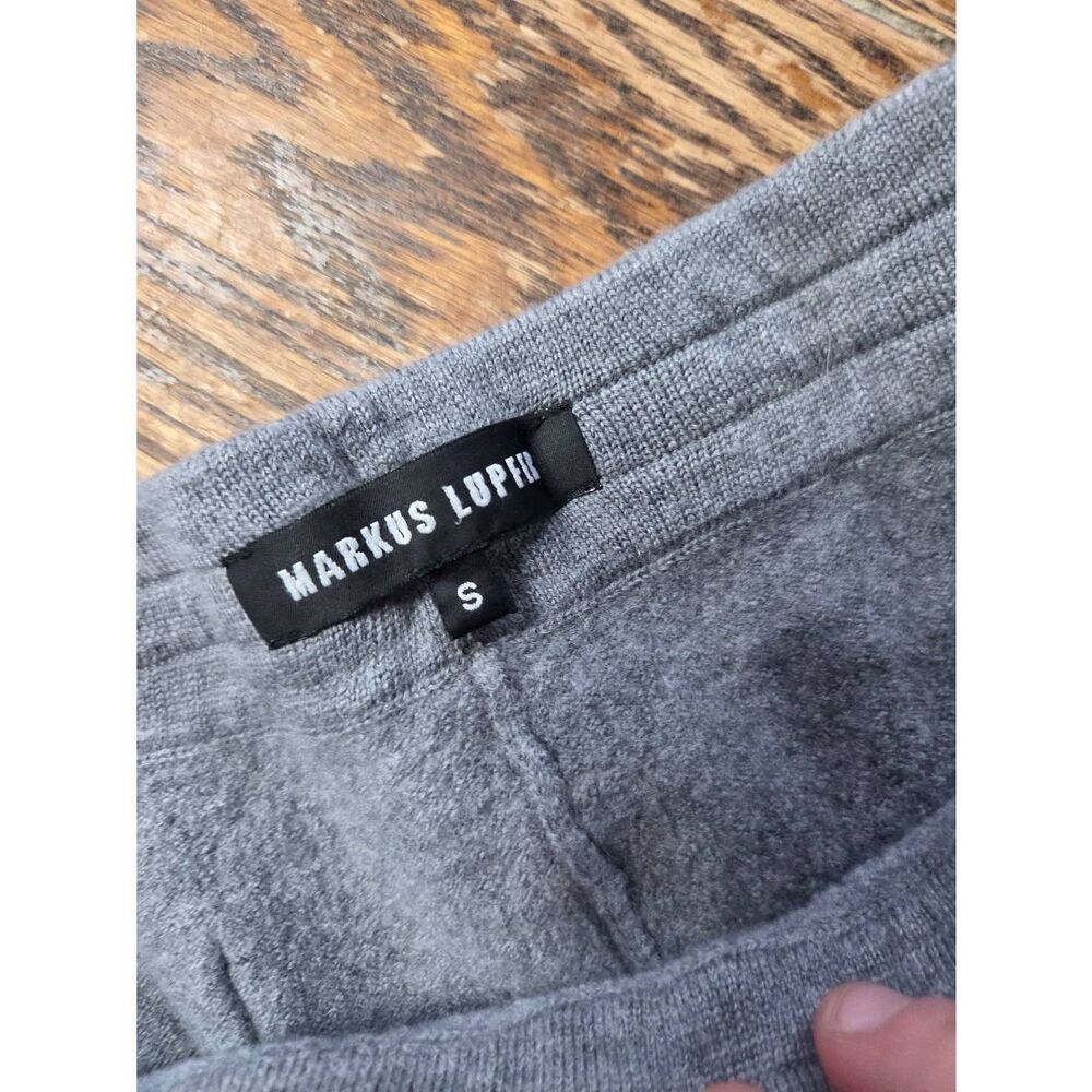 Markus Lupfer heart 100% wool grey pants sz Small - Picture 2 of 4
